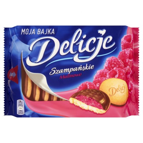 Ciastka DELICJE Szampańskie malina 294g Ciastka DELICJE Szampańskie malina 294g