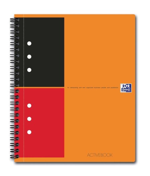 Kołonotatnik A5 80 kartek, linia / tagi, INTERNATIONAL ACTIVEBOOK, OXFORD, 100104067 Kołonotatnik A5 80 kartek, linia / tagi, INTERNATIONAL ACTIVEBOOK, OXFORD, 100104067