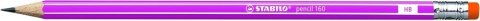 Ołówek 160 z gumką HB pink STABILO 2160/01-HB Ołówek 160 z gumką HB pink STABILO 2160/01-HB