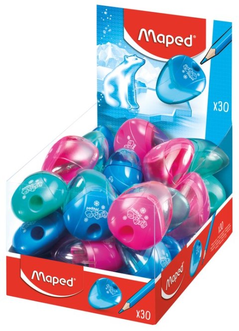 Temperówka plastikowa IGLOO 1 z jednym otworem MAPED 534754 Temperówka plastikowa IGLOO 1 z jednym otworem MAPED 534754