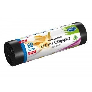 Worki na śmieci ekologiczne 60L 10szt. z taśmą (LDPE) STELLA WNS-4256 Worki na śmieci ekologiczne 60L 10szt. z taśmą (LDPE) STELLA WNS-4256