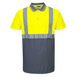 Dwukolorowa koszulka ostrzegawcza polo