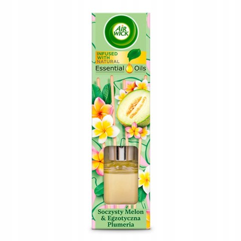 AIR WICK Odświeżacz pachnące patyczki 40ml Melon & Egzotyczna Plumeria 10646