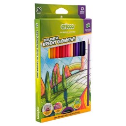 KREDKI CRICCO TRÓJKĄTNE 36-KOL. OP.KARTONOWE Z TEMPERÓWKĄ CR322K36 (X)
