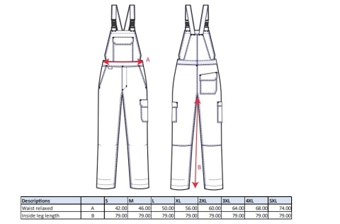 Ogrodniczki trudnopalne Bizweld Work