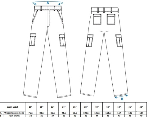 Spodnie bojówki Slim Stretch