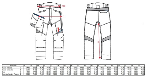 Spodnie robocze WX3 Slim Fit