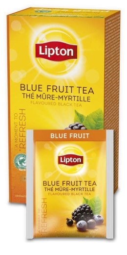 Herbata LIPTON BLUE FRUIT TRA 25k.fol czarna owoce jagodowe