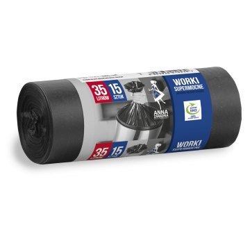 STELLA Worki 35l na śmieci LDPE supermocne czarne (12 szt.)10530