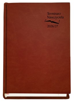 Terminarz NAUCZYCIELA 2026/2027, brązowy 125 mm x 185 mm, Michalczyk i Prokop T-155V-S2