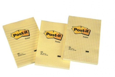 Bloczek 3M POST-IT 662 102x152mm żółte 100k kratka FT510010638 Bloczek 3M POST-IT 662 102x152mm żółte 100k kratka FT510010638