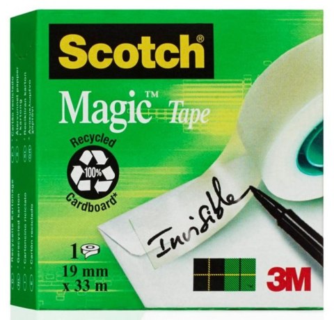 Taśma biurowa 19x33m matowa w pudełku 3M SCOTCH MAGIC 810 70005242196 Taśma biurowa 19x33m matowa w pudełku 3M SCOTCH MAGIC 810 70005242196