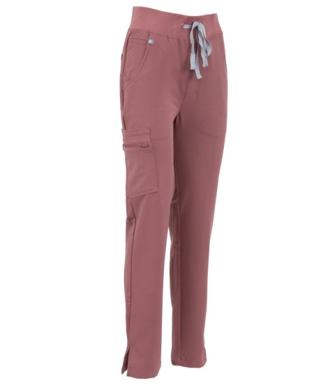 MYNTS Straight Leg Pants Women WMP002 Terra Rose - Terra Rose 3XL