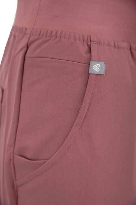 MYNTS Straight Leg Pants Women WMP002 Terra Rose - Terra Rose XS