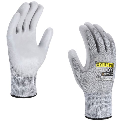 RĘKAWICE OCHRONNE ANTYPRZECIĘCIOWE X-CUT5 PU ROZM. 10