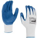 RĘKAWICE OCHRONNE POWLEKANE LATEKSEM X-LATOS BLUE ROZM. 8