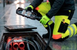 RĘKAWICE OCHRONNE POWLEKANE LATEKSEM X-LATOS NEON ROZM. 7