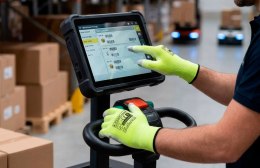 RĘKAWICE OCHRONNE POWLEKANE PU X-TOUCH SCREEN ROZM.8