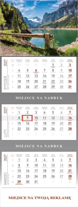 Kalendarz Trójdzielny 2027, KS055B GÓRSKIE JEZIORO, WOKÓŁ NAS