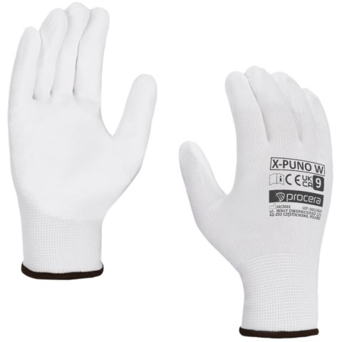 RĘKAWICE OCHRONNE POWLEKANE PU X-PUNO WHITE PROMOCJA