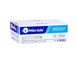 Ręczniki składane ZZ 3000 listków, 25pacz., białe, MERIDA TOP SLIM VTE202 SALE HIGIENA