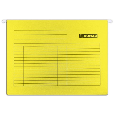 Teczka zawieszkowa DONAU A4, 230g, żółta 7410905-11