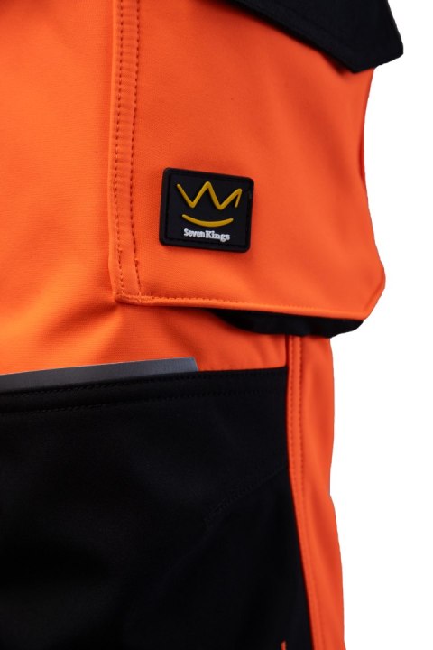 SEVEN KINGS FLASH SPODNIE SOFTSHELL OCIEPLANE SKF009(O) - Reflective orange (RO) 4XL.