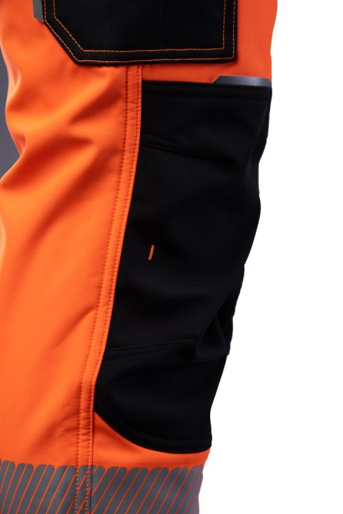 SEVEN KINGS FLASH SPODNIE SOFTSHELL OCIEPLANE SKF009(O) - Reflective orange (RO) S