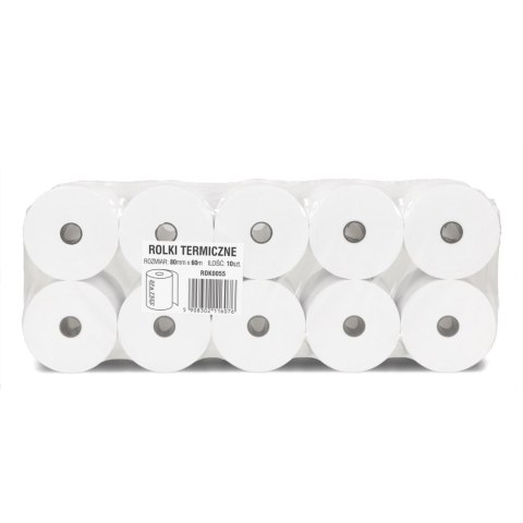 Rolki termiczne DOTTS 80mm x 60m (10szt) BPA FREE