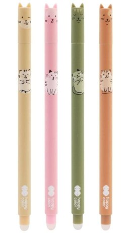 Długopis wymazywalny, Warm Kitty , 0.5mm, niebieski, Happy Color, HA 4120 01WK-3