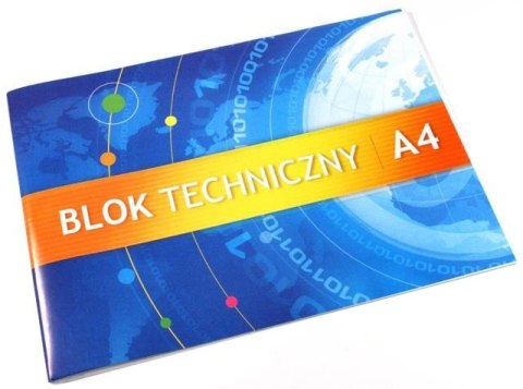 Blok techniczny biały A4 10k 250g KRESKA Blok techniczny biały A4 10k 250g KRESKA