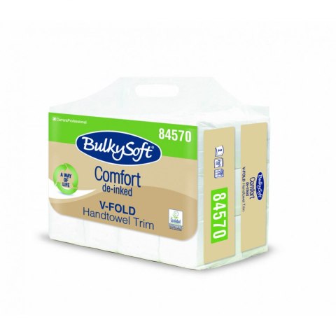 BulkySoft Comfort de-inked EKOLOGICZNY ręcznik papierowy składany typu ZZ, V 84570 BulkySoft Comfort de-inked EKOLOGICZNY ręcznik papierowy składany typu ZZ, V 84570