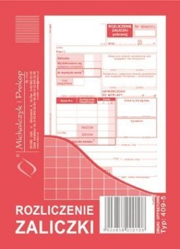 Rozliczenie zaliczki A6, 40 kartek offset, 10-409-5 DOTTS