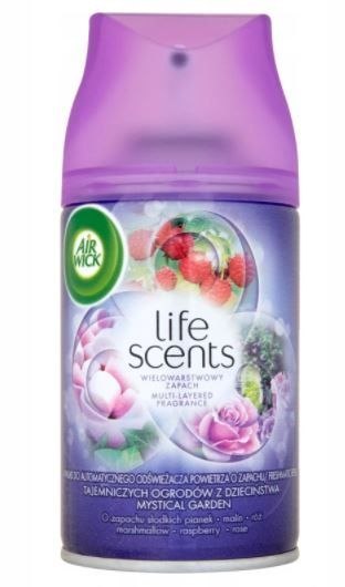 AIR WICK wkład do odświeżacza 250ml Freshmatic Tajemnicze Ogrody - musujące róże z maliną *62618 AIR WICK wkład do odświeżacza 250ml Freshmatic Tajemnicze Ogrody - musujące róże z maliną *62618