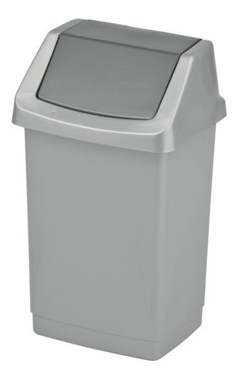 Kosz uchylny CLICK-IT 15L Curver 04043-877-65 szary/grafit Kosz uchylny CLICK-IT 15L Curver 04043-877-65 szary/grafit