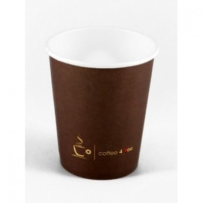 Kubek papierowy 150ml z nadrukiem COFFEE 4 YOU (100)221.507b Kubek papierowy 150ml z nadrukiem COFFEE 4 YOU (100)221.507b