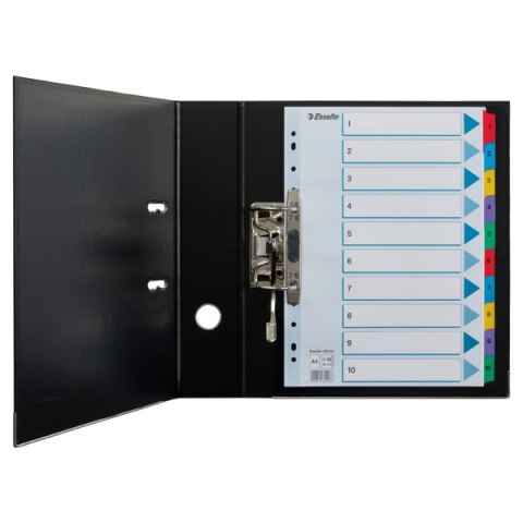 Przekładki kartonowe MYLAR A4 1-10 100161 białe ESSELTE Przekładki kartonowe MYLAR A4 1-10 100161 białe ESSELTE