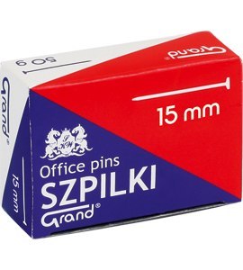 Szpilki krótkie metalowe 15 mm, 50 gram, GRAND 110-1588 Szpilki krótkie metalowe 15 mm, 50 gram, GRAND 110-1588