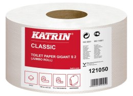Papier toaletowy, duże rolki KATRIN Gigant Jumbo 2w S130, 121050, opakowanie: 12 rolek