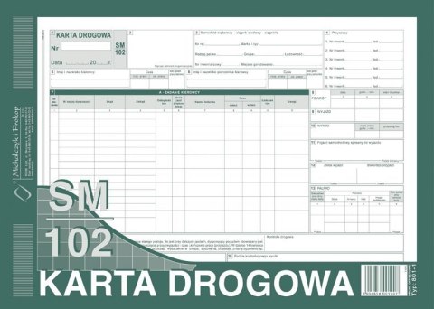 Karta drogowa A4, 80 kartek offset, 10-801-1 DOTTS Karta drogowa A4, 80 kartek offset, 10-801-1 DOTTS