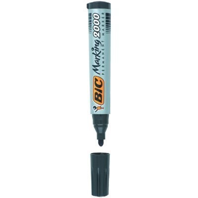 Marker permanentny BIC 2000 Ecolutions czarny okrągła końcówka, 8209153 Marker permanentny BIC 2000 Ecolutions czarny okrągła końcówka, 8209153