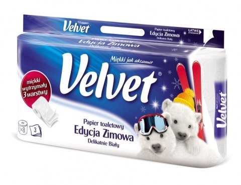 Papier toaletowy VELVET 3 warstwy (8szt.) biały 4100451 153.133 Papier toaletowy VELVET 3 warstwy (8szt.) biały 4100451 153.133