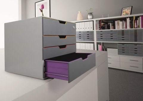 Pojemnik VARICOLOR z 4 szufladkami DURABLE 7606-27 Pojemnik VARICOLOR z 4 szufladkami DURABLE 7606-27