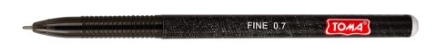 Długopis JEANS Medium końcówka fine 0,8mm, czarny TO-049 Toma Długopis JEANS Medium końcówka fine 0,8mm, czarny TO-049 Toma