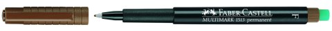 Foliopis permanentny brązowy z gumką (10 szt.) 0.6 F FABER CASTELL 151378 Foliopis permanentny brązowy z gumką (10 szt.) 0.6 F FABER CASTELL 151378