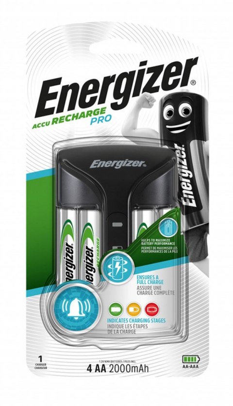 Ładowarka PRO Charged + 4szt. akumulatorków POWER PLUS AA 2000mAh ENERGIZER Ładowarka PRO Charged + 4szt. akumulatorków POWER PLUS AA 2000mAh ENERGIZER