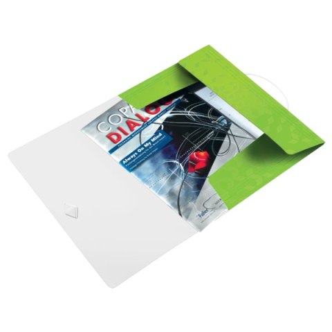 Teczka z gumką PP Leitz WOW, 15 mm, zielona 45990054 Teczka z gumką PP Leitz WOW, 15 mm, zielona 45990054