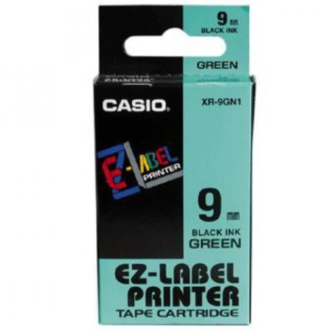 Taśma do drukarek XR-9GN1 zielona CASIO Taśma do drukarek XR-9GN1 zielona CASIO
