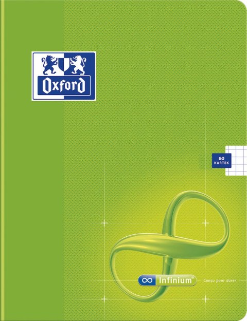 Zeszyt A5 60k, kratka z marginesem, OXFORD, INFINIUM 400026700 Zeszyt A5 60k, kratka z marginesem, OXFORD, INFINIUM 400026700
