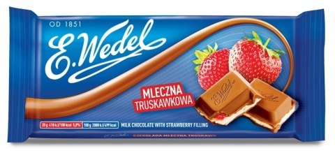 Czekolada mleczna truskawkowa WEDEL 100g Czekolada mleczna truskawkowa WEDEL 100g